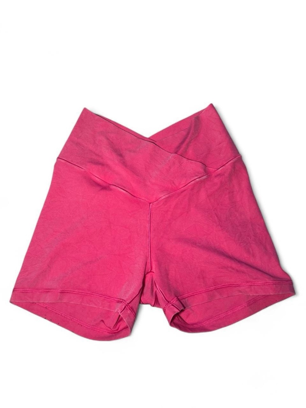 Offline by Aerie acid wash crossover pink biker shorts small☮️
